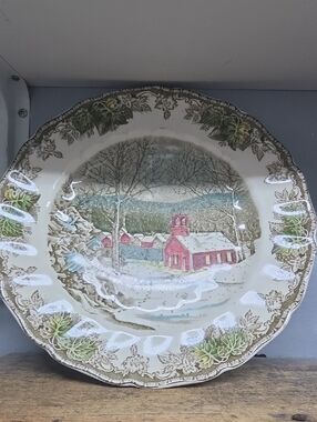 Vintage Johnson Brothers The Friendly Village Dinner Plate Set Of 3